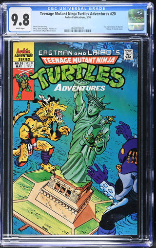 Teenage Mutant Ninja Turtles Adventures #20 (5/91) Graded CGC 9.8