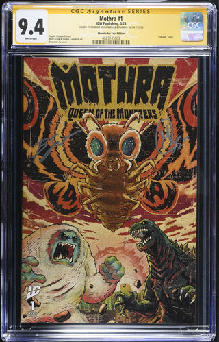 Mothra #1 (3/25) Graded CGC 9.4 signed by Ben Su & Connor McConnell Abominable Toys Edition