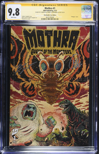 Mothra #1 (3/25) Graded CGC 9.8 signed by Ben Su & Connor McConnell Abominable Toys Edition