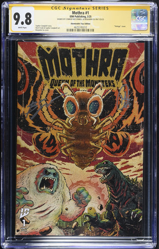 Mothra #1 (3/25) Graded CGC 9.8 signed by Ben Su & Connor McConnell Abominable Toys Edition