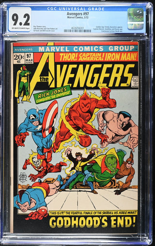 Avengers #97 (3/72) Graded CGC 9.2