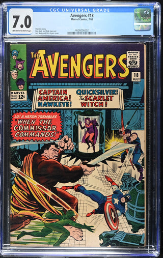 Avengers #18 (7/65) Graded CGC 7
