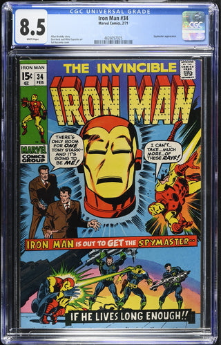 Iron Man #34 (2/71) Graded CGC 8.5
