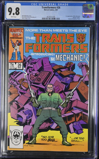 Transformers #26 (3/87) Graded CGC 9.8