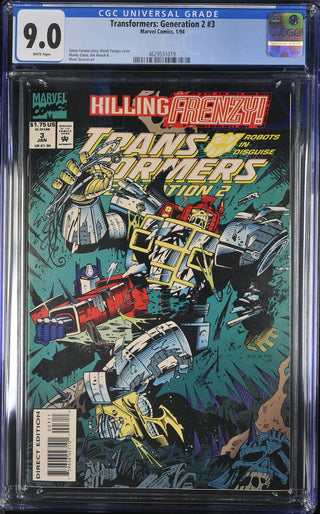 Transformers: Generation 2 #3 (1/94) Graded CGC 9