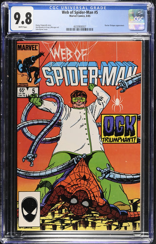 Web of Spider-Man #5 (8/85) Graded CGC 9.8