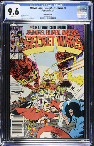 Marvel Super Heroes Secret Wars #9 (1/85) Graded CGC 9.6 Newsstand Edition Mark Jewelers Variant