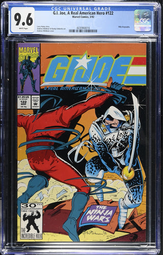 G.I. Joe, A Real American Hero #122 (3/92) Graded CGC 9.6