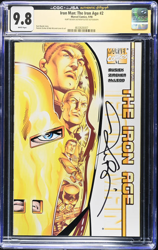 Iron Man: The Iron Age #2 signed by Kurt Busiek (9/98) Graded CGC 9.8