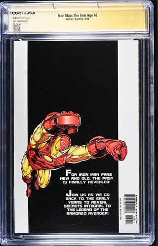 Iron Man: The Iron Age #2 signed by Kurt Busiek (9/98) Graded CGC 9.8