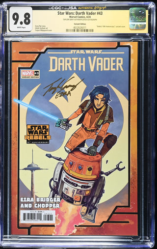Star Wars: Darth Vader #43 signed by Taylor Gray (4/24) Graded CGC 9.8 Variant Edition