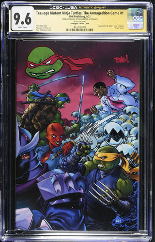 TMNT: The Armageddon Game #1 (9/22) signed/sketch by Tone Rodriguez Graded CGC 9.6