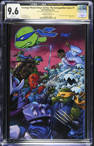 TMNT: The Armageddon Game #1 (9/22) signed/sketch by Tone Rodriguez Graded CGC 9.6