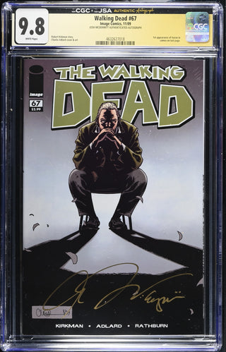 Walking Dead #67 signed by Josh McDermitt (11/09) Graded CGC 9.8