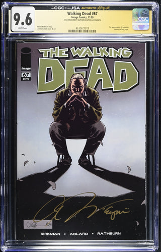 Walking Dead #67 signed by Josh McDermitt (11/09) Graded CGC 9.6