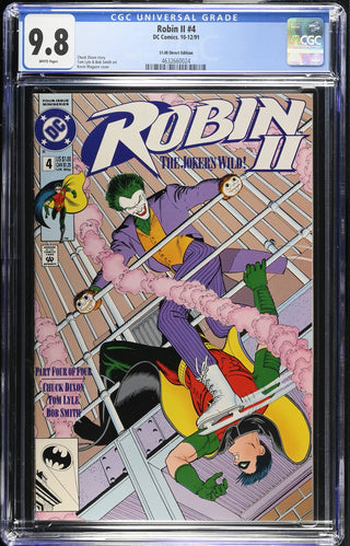 Robin II #4 (10-12/91) Graded CGC 9.8 $1.00 Direct Edition