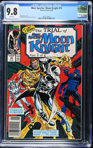 Marc Spector: Moon Knight #15 (6/90) Graded CGC 9.8