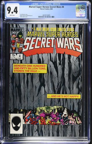 Marvel Super Heroes Secret Wars #4 (8/84) Graded CGC 9.4