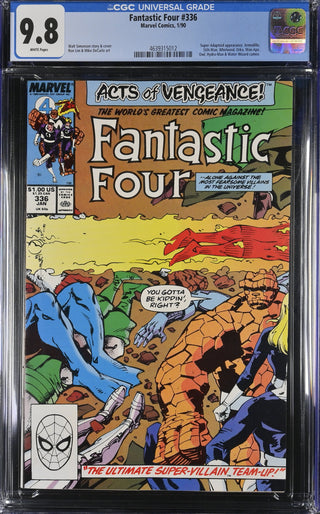Fantastic Four #336 (1/90) Graded CGC 9.8