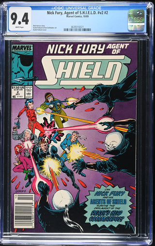 Nick Fury, Agent of S.H.I.E.L.D. #v2 #2 (10/89) Graded CGC 9.4
