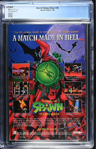 Ren & Stimpy Show #38 (1/96) Graded CGC 9.8