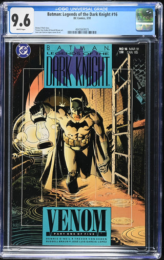 Batman: Legends of the Dark Knight #16 (3/91) Graded CGC 9.6