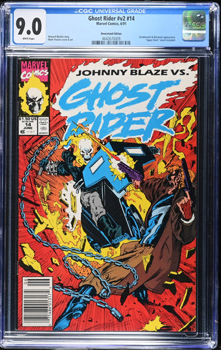 Ghost Rider #v2 #14 (6/91) Graded CGC 9 Newsstand Edition