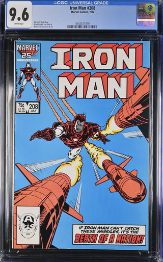 Iron Man #208 (7/86) Graded CGC 9.6