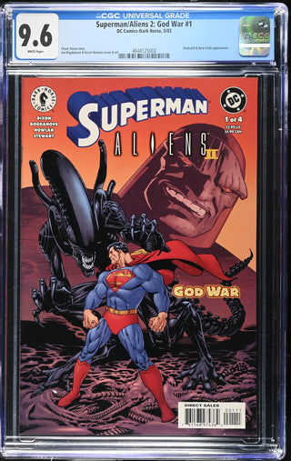Superman/Aliens 2: God War #1 (5/02) Graded CGC 9.6