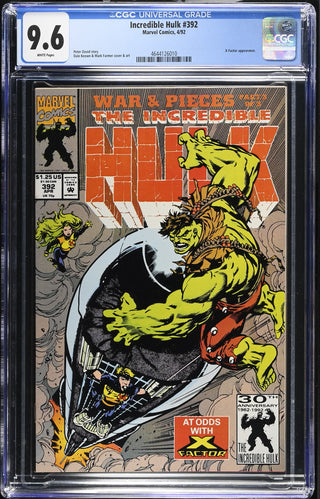 Incredible Hulk #392 (4/92) Graded CGC 9.6