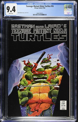 Teenage Mutant Ninja Turtles #16 (9/88) Graded CGC 9.4