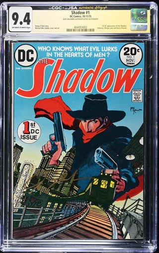 Shadow #1 (10-11/73) Signed by Alec Baldwin Graded CGC x JSA 9.4