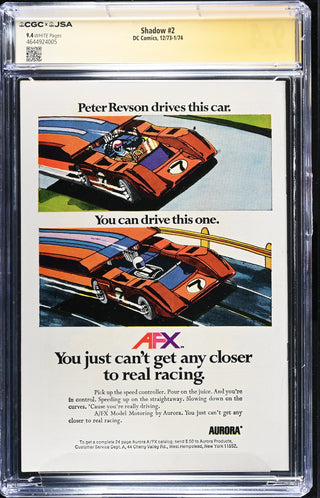 Shadow #2 (12/73-1/74) Signed by Alec Baldwin Graded CGC x JSA 9.4