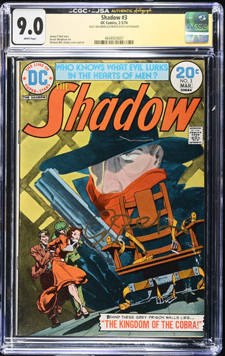 Shadow #3 (2-3/74) Signed by Alec Baldwin Graded CGC x JSA 9