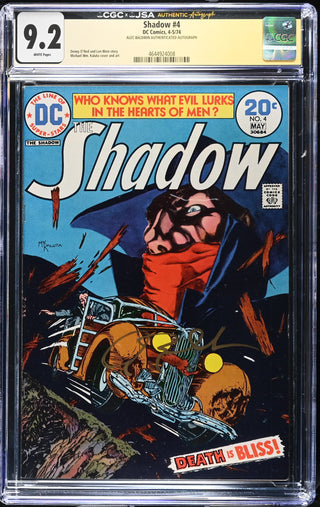 Shadow #4 (4-5/74) Signed by Alec Baldwin Graded CGC x JSA 9.2