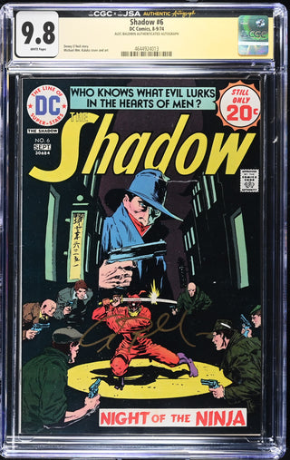 Shadow #6 (8-9/74) Signed by Alec Baldwin Graded CGC x JSA 9.8