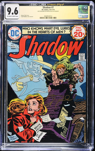 Shadow #7 (10-11/74) Signed by Alec Baldwin Graded CGC x JSA 9.6
