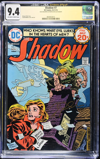 Shadow #7 (10-11/74) Signed by Alec Baldwin Graded CGC x JSA 9.4
