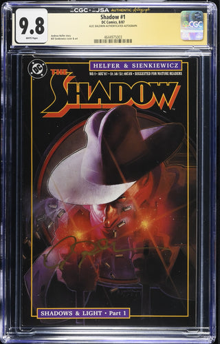 Shadow #1 (8/87) signed by Alec Baldwin Graded CGC 9.8