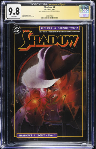Shadow #1 (8/87) signed by Alec Baldwin Graded CGC 9.8