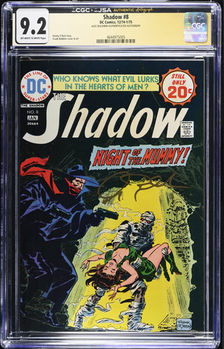 Shadow #8 (12/74-1/75) signed by Alec Baldwin Graded CGC 9.2