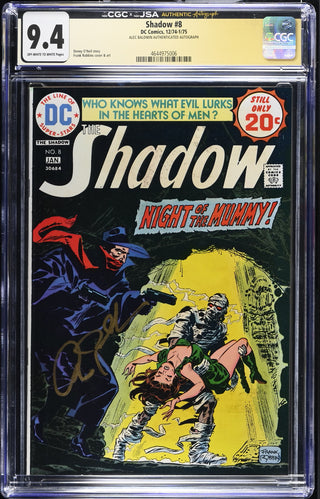 Shadow #8 (12/74-1/75) signed by Alec Baldwin Graded CGC 9.4