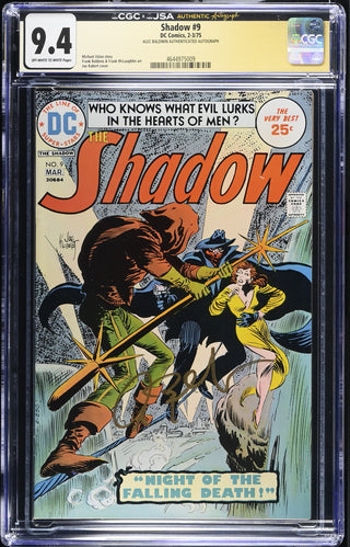 Shadow #9 (2-3/75) signed by Alec Baldwin Graded CGC 9.4