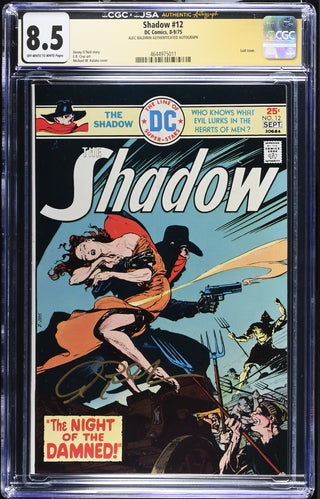 Shadow #12 (8-9/75) signed by Alec Baldwin Graded CGC 8.5