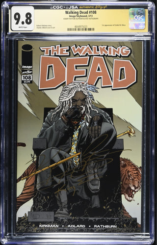 Walking Dead #108 (3/13) signed by Khary Payton Graded CGC 9.8