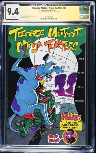 Teenage Mutant Ninja Turtles #38 (7/91) signed by Kevin Eastman Graded CGC 9.4