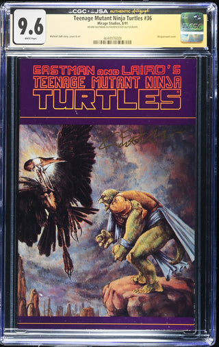 Teenage Mutant Ninja Turtles #36 (8/91) signed by Kevin Eastman Graded CGC 9.6