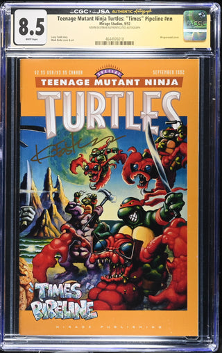 Teenage Mutant Ninja Turtles: "Times" Pipeline #nn (9/92) signed by Kevin Eastman Graded CGC 8.5