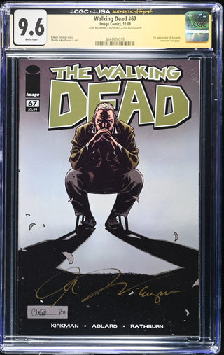 Walking Dead #67 signed by Josh McDermitt (11/09) Graded CGC 9.6