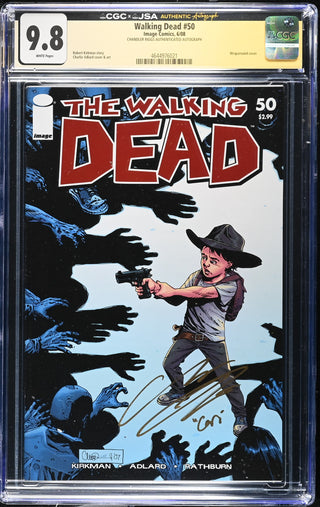 Walking Dead #50 (6/08) signed by Chandler Riggs Graded CGC 9.8